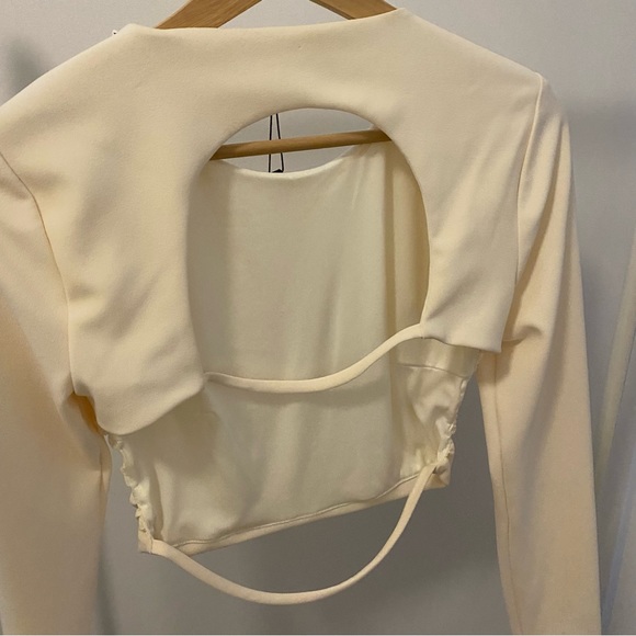 Zara Open Back Crop Top + Skirt Set - Picture 7 of 12